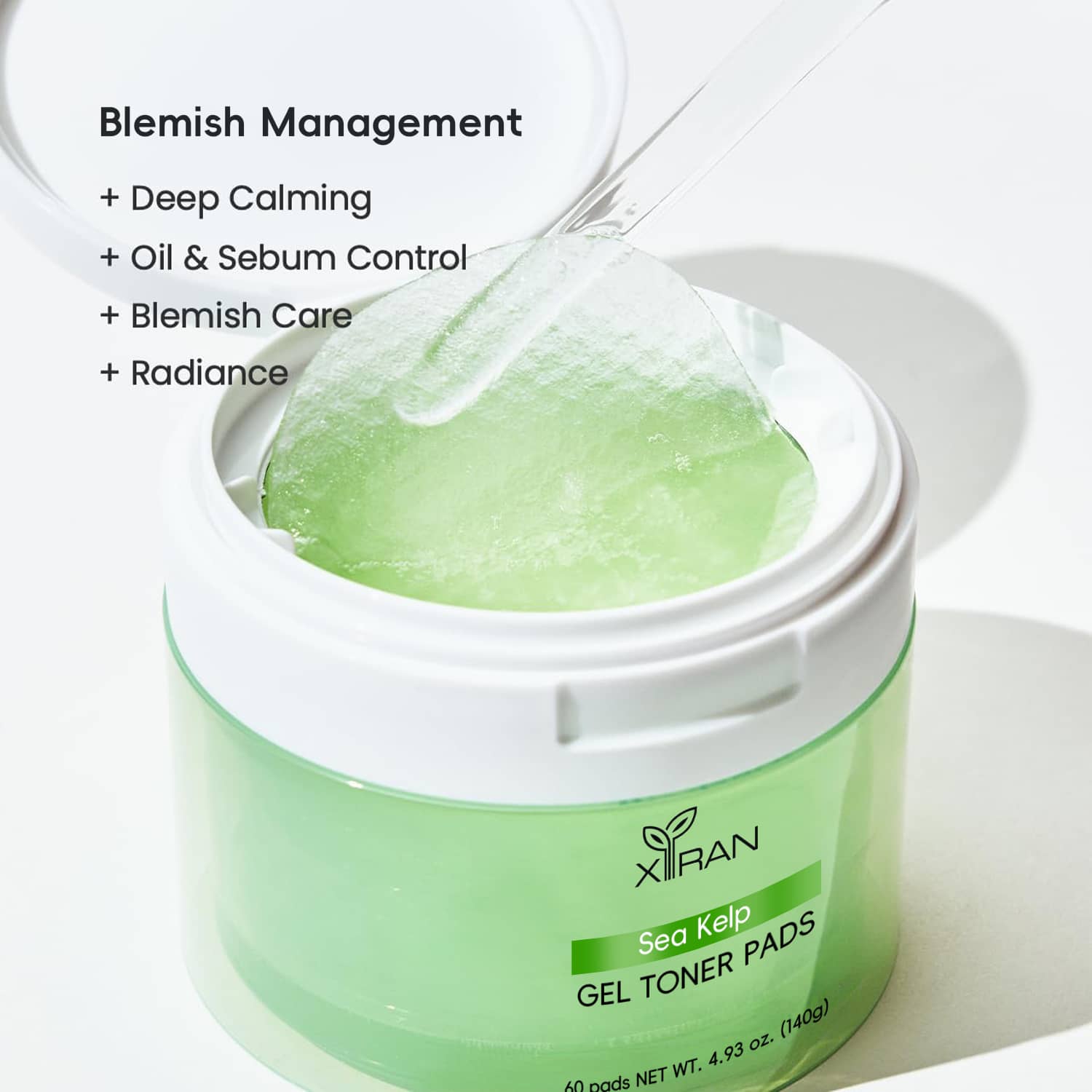 private label deep calming gel toner pads
